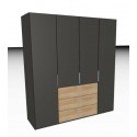 Armoire 4 portes 3 tiroirs