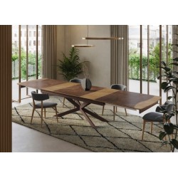 Table extensible bois ou céramique VAGUE DUCAMPUS